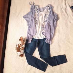 Light blue kimono/shawl